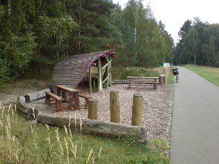Rastplatz der Flaeming-Skate® zwischen Markendorf und Werder
