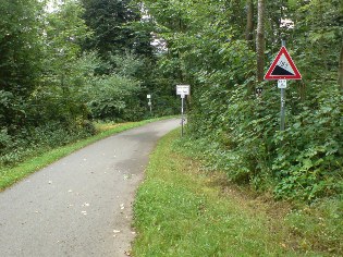 Vergrößern Radweg Liebliches Taubertal kurz vor Bronnbach